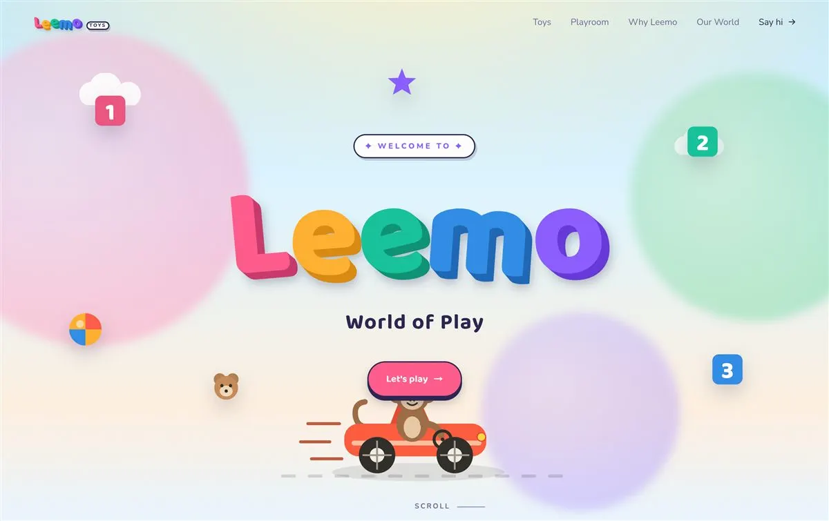 Leemo Toys website by Harivar Labs